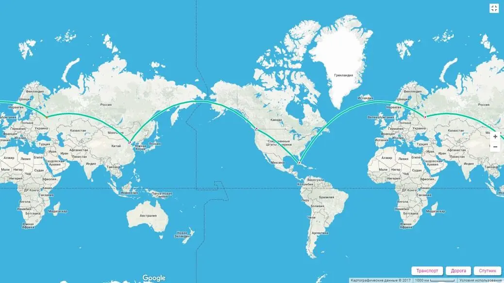 Иллюстрация сделана в картографическом сервисе Google Maps Понадобится виза - фото 4