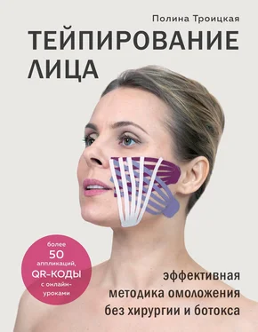 Полина Троицкая Тейпирование лица. Эффективная методика омоложения без хирургии и ботокса обложка книги