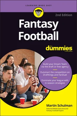 Martin A. Schulman Fantasy Football For Dummies обложка книги