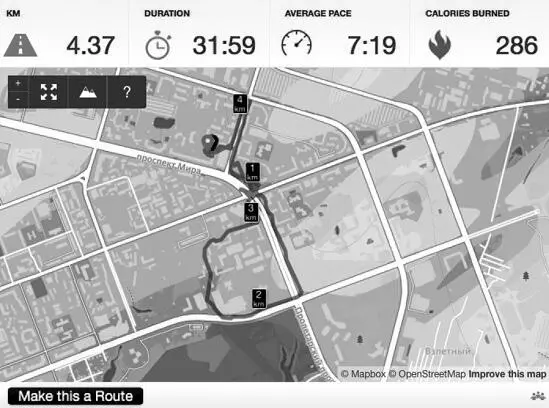 Я бегал минут 30 и пробежал четыре с хвостиком километра в среднем темпе 719 - фото 3