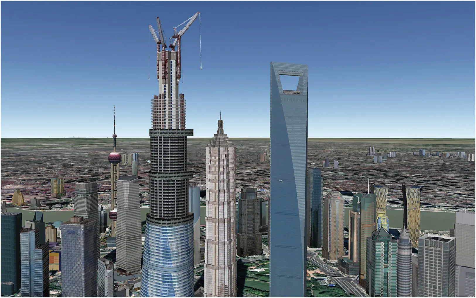 Shanghai Tower construction model as shown in Google Earth April 2012 Image - фото 3