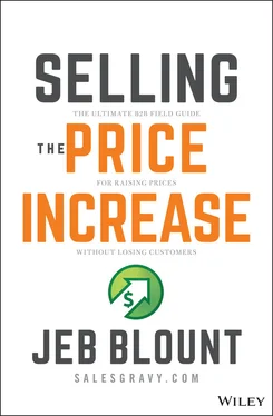 Jeb Blount Selling the Price Increase обложка книги