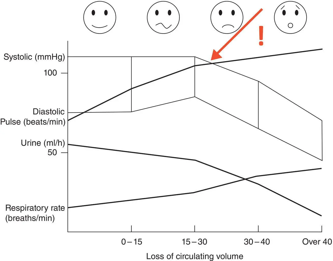 Figure 62 Clinical parameters following increasing blood loss in the pregnant - фото 13