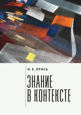 Игорь Прись Знание в контексте обложка книги