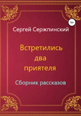 Сергей Сержпинский Встретились два приятеля. Сборник рассказов обложка книги