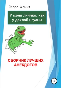 Жора Флинт У меня личико, как у дохлой игуаны. Сборник лучших анекдотов обложка книги