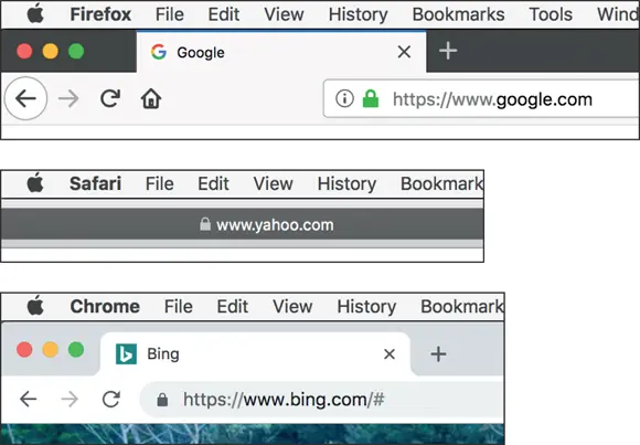 FIGURE 12Your browsers lock icon means that data submitted back to the web - фото 14