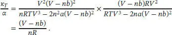 Für eine molare Größe geht V Vm und n 1 und wir erhalten κ Tα Vm b - фото 312