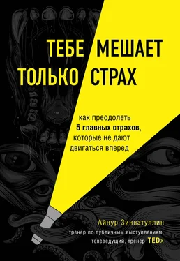 Айнур Зиннатуллин Тебе мешает только страх. Как преодолеть 5 главных страхов, которые не дают двигаться вперед обложка книги