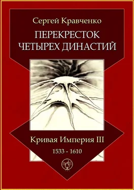 Сергей Кравченко Перекресток четырех династий. Кривая империя – III. 1533–1610 обложка книги