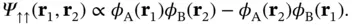 The plus sign in Eq 29 returns a symmetric spatial wave function which we - фото 347
