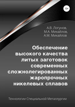 Михаил Михайлов Обеспечение высокого качества литых заготовок современных сложнолегированных жаропрочных никелевых сплавов обложка книги