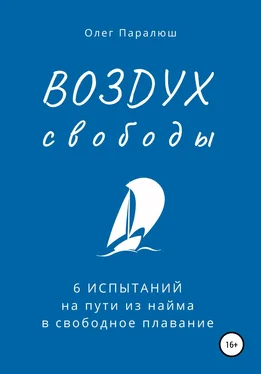 Олег Паралюш ВОЗДУХ свободы. 6 испытаний на пути из найма в свободное плавание обложка книги