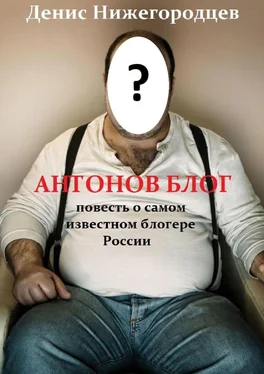 Денис Нижегородцев Антонов блог. Повесть о самом известном блогере России обложка книги