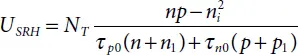 Where τ n0and τ p0are the electron mean carrier lifetime and hole mean carrier - фото 54