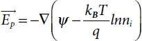 The driftdiffusion equations can then be written in more conventional form as - фото 44