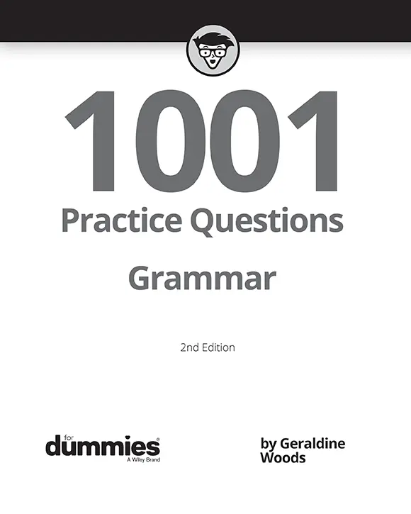 Grammar 1001 Practice Questions For Dummies 2nd Edition Published by John - фото 2
