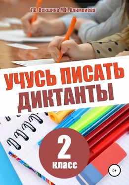 Татьяна Векшина Учусь писать диктанты. 2 класс обложка книги