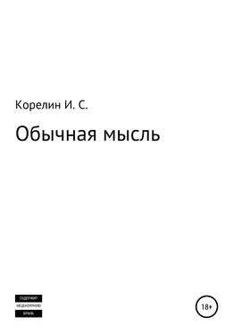 Илья Корелин Обычная мысль обложка книги