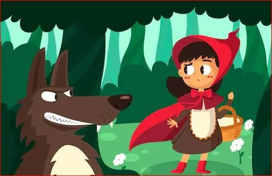 Alors le Petit Chaperon rouge est partie chez sa grandmère qui habitait un peu - фото 6