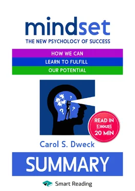 Smart Reading Summary: Mindset. The New Psychology of Success. How we can learn to fulfill our potential. Carol S. Dweck обложка книги