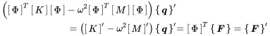 1124 Fn are the components of the modal force vector F Using the above - фото 145