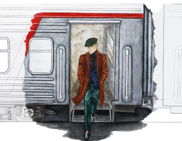 Тамбурная дверь хлопнула человек с книгой в руках повернулся в сторону окна - фото 1
