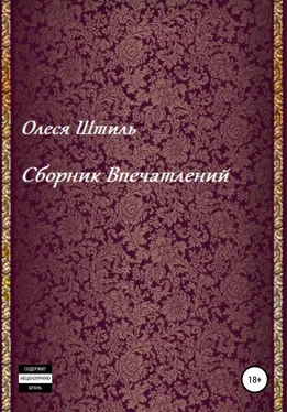 Олеся Штиль Сборник впечатлений обложка книги