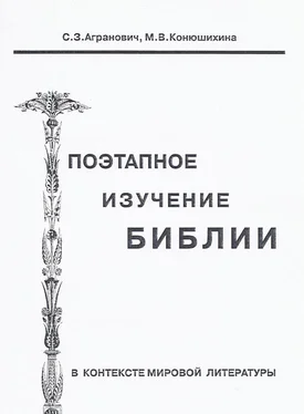 Софья Агранович Поэтапное изучение Библии в контексте мировой литературы обложка книги