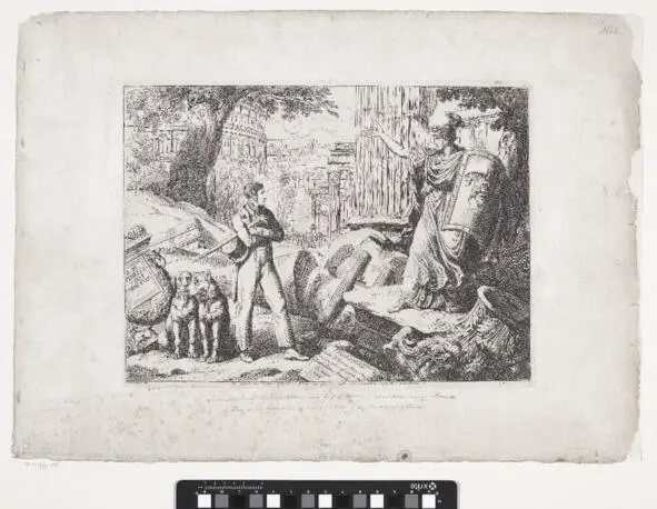 Иллюстрация 1Prent met Bartolomeo Pinelli en Roma Bartolomeo Pinelli 1818 - фото 1