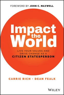 Carrie Rich Impact the World обложка книги