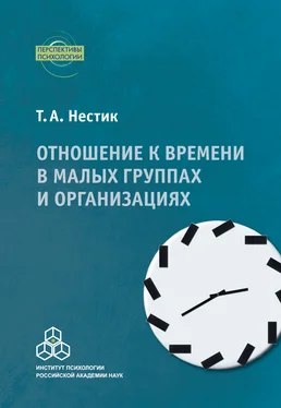 Тимофей Нестик Отношение к времени в малых группах и организациях обложка книги