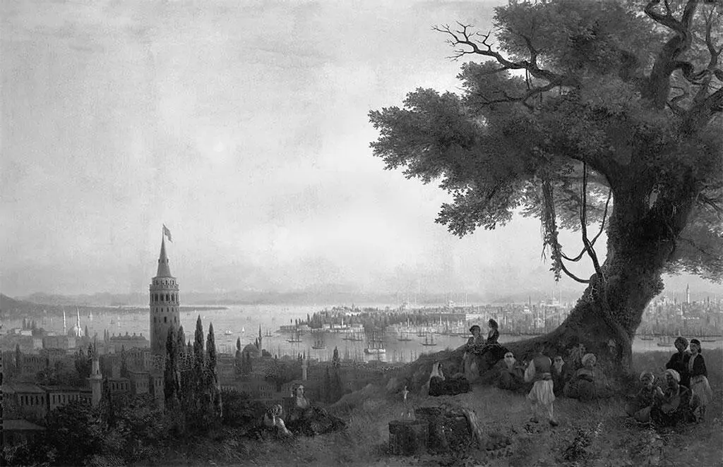 Вид Константинополя при вечернем освещении Художник И К Айвазовский 1846 - фото 28