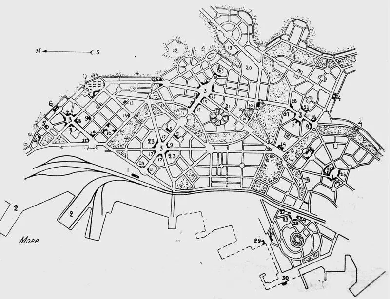 Рис 29 Пригородный приморский городсад Планировочная схема Арх В А - фото 29