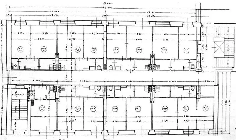Рис 155 Рабочее жилищное строительство в Москве Дом коридорного типа - фото 164