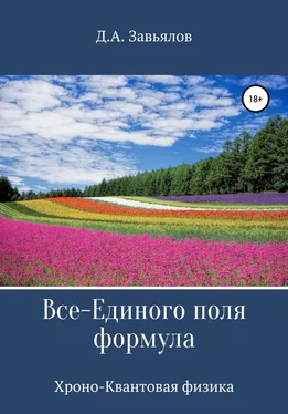 Дмитрий Завьялов Все-Единого поля формула. Хроно-Квантовая физика обложка книги