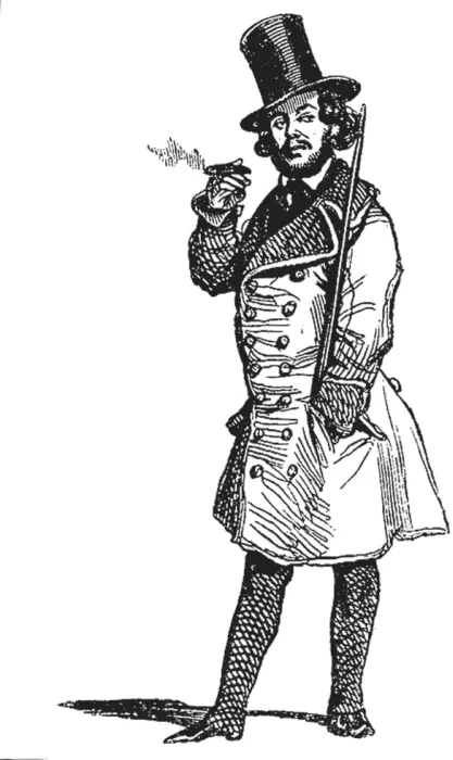 Фланер Иллюстрация из трактата ЛХарт Физиология фланера 1841 г Современная - фото 94
