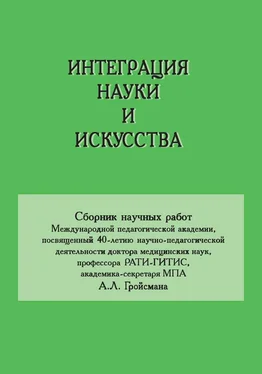 Сборник статей Интеграция науки и искусства обложка книги