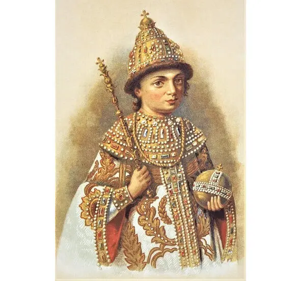 Царевич Пётр Алексеевич Алексей Михайлович с молодой красавицейженой души не - фото 23