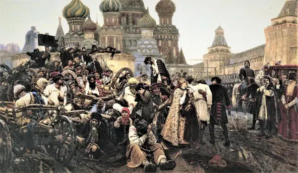Утро стрелецкой казни Худ В Суриков На казнь прибыли послы австрийский - фото 62