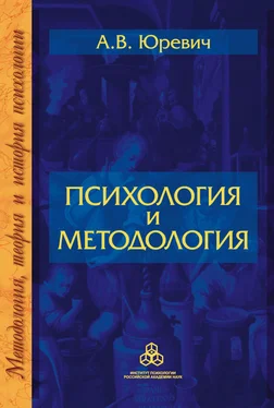 Андрей Юревич Психология и методология обложка книги