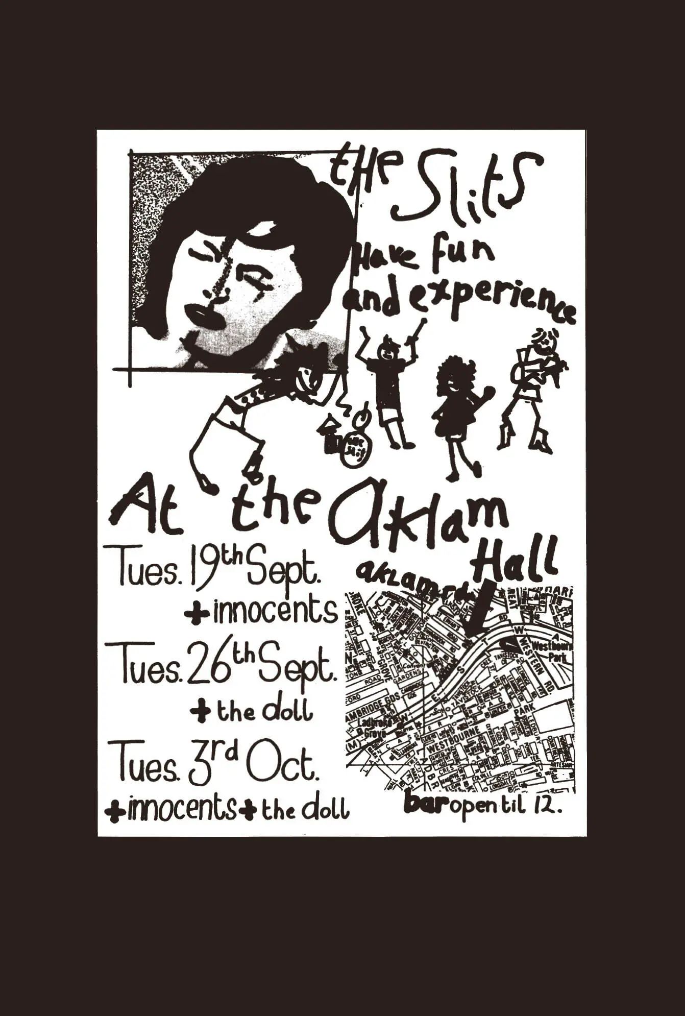 SlitsWerbezettel 1978 No more rock n roll for you No more rock n roll - фото 7