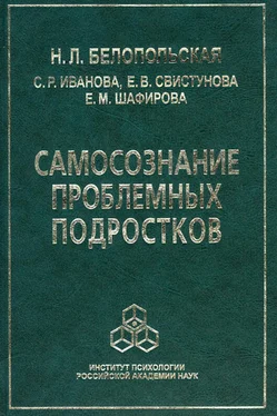 Наталия Белопольская Самосознание проблемных подростков обложка книги