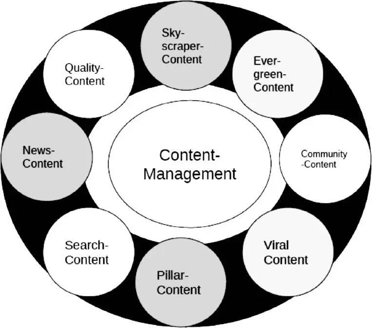 Abbildung 5 Inhalte des ContentManagements Das ContentMarketing hat die - фото 162