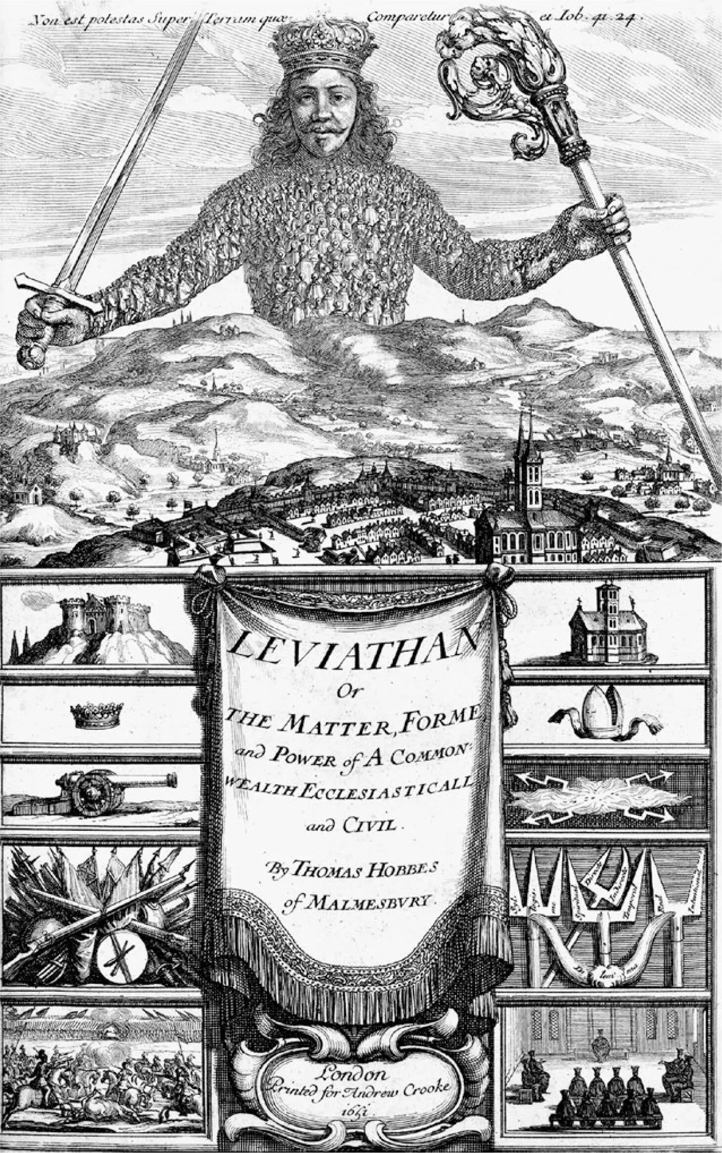 Thomas Hobbes Leviathan Frontispiz 1651 Dieser Gesellschaftsvertrag ist - фото 2