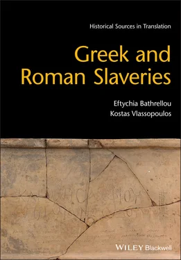 Eftychia Bathrellou Greek and Roman Slaveries обложка книги