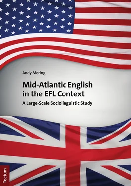 Andy Mering Mid-Atlantic English in the EFL Context обложка книги