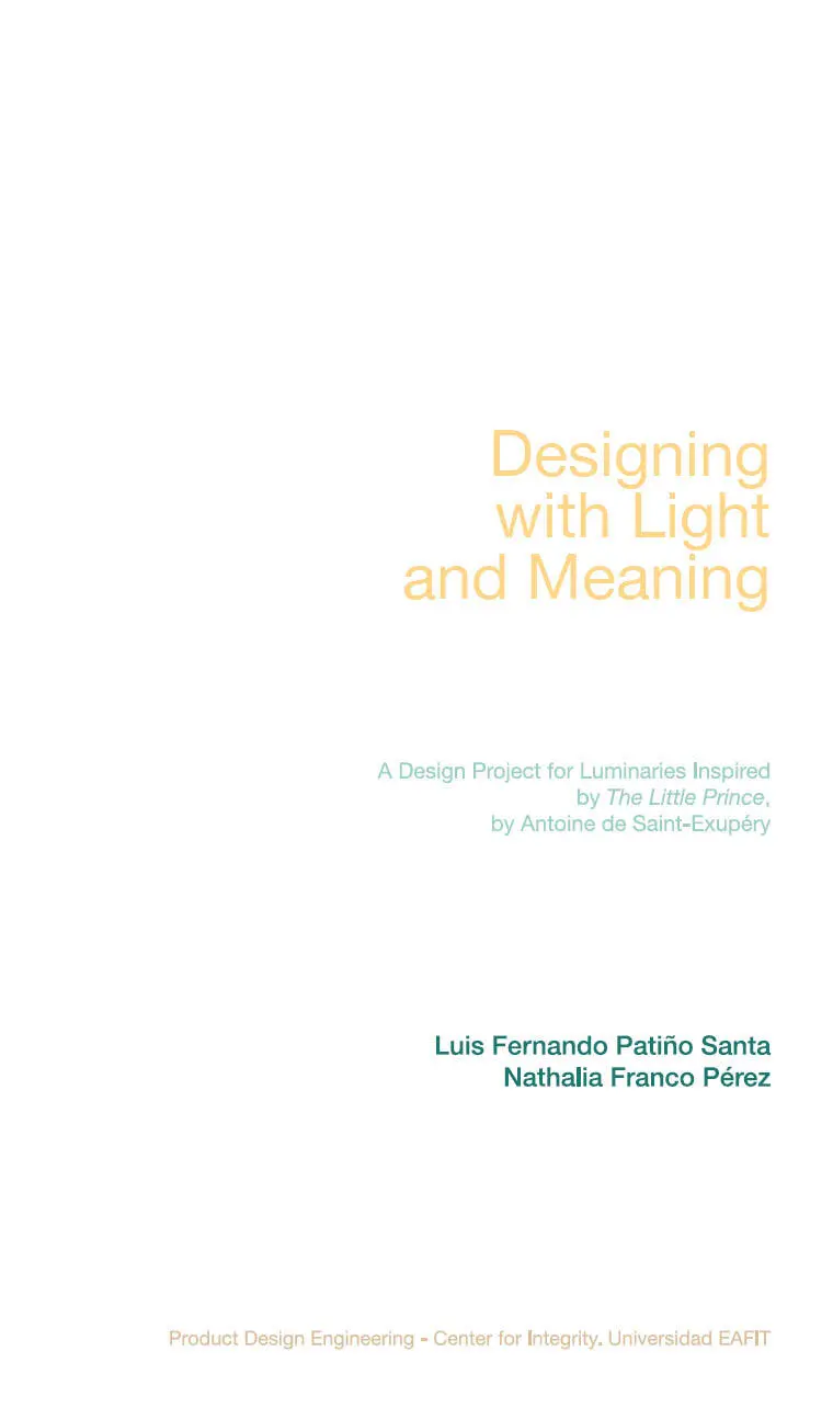 Patiño Santa Luis Fernando Diseñar con luz y sentido un proyecto de diseño de - фото 1