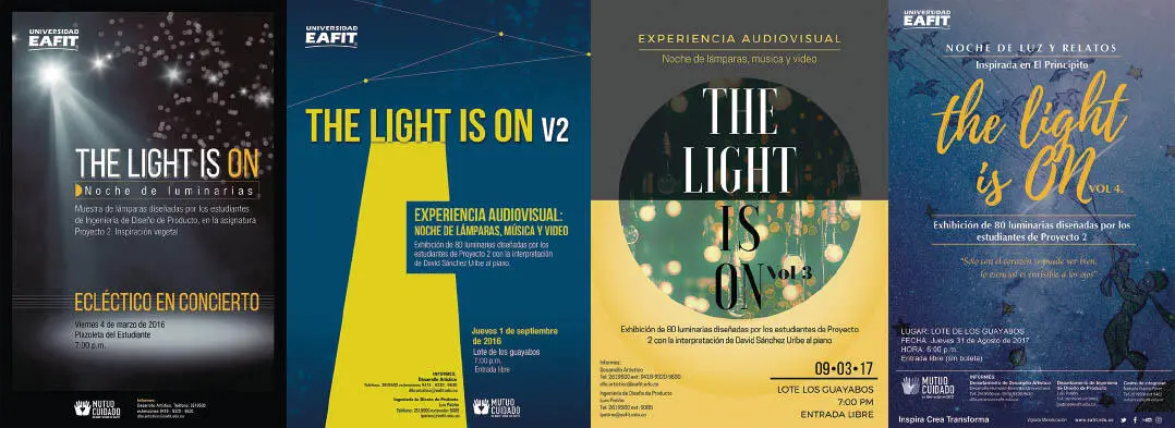 Posters of the 2016 and 2017 events First The Light Is On event in 2015 - фото 9