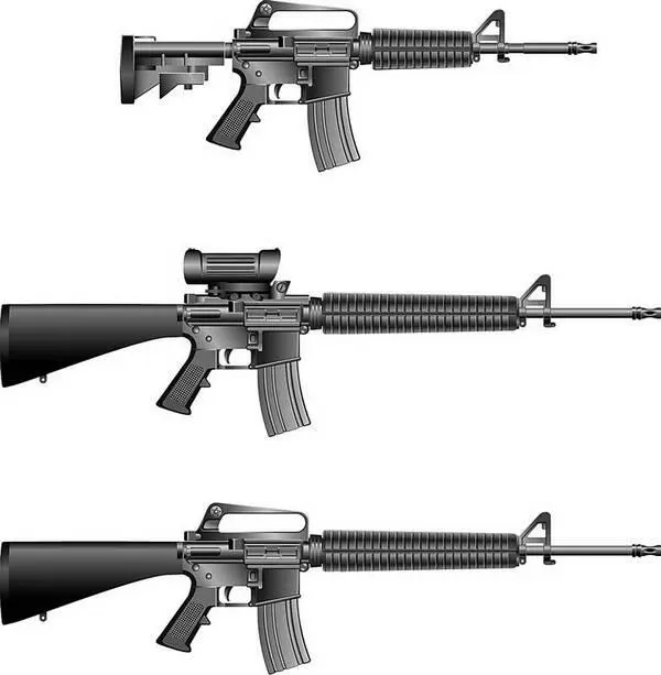 M16 официальное обозначение Rifle Caliber 556 mm M16 американская - фото 14